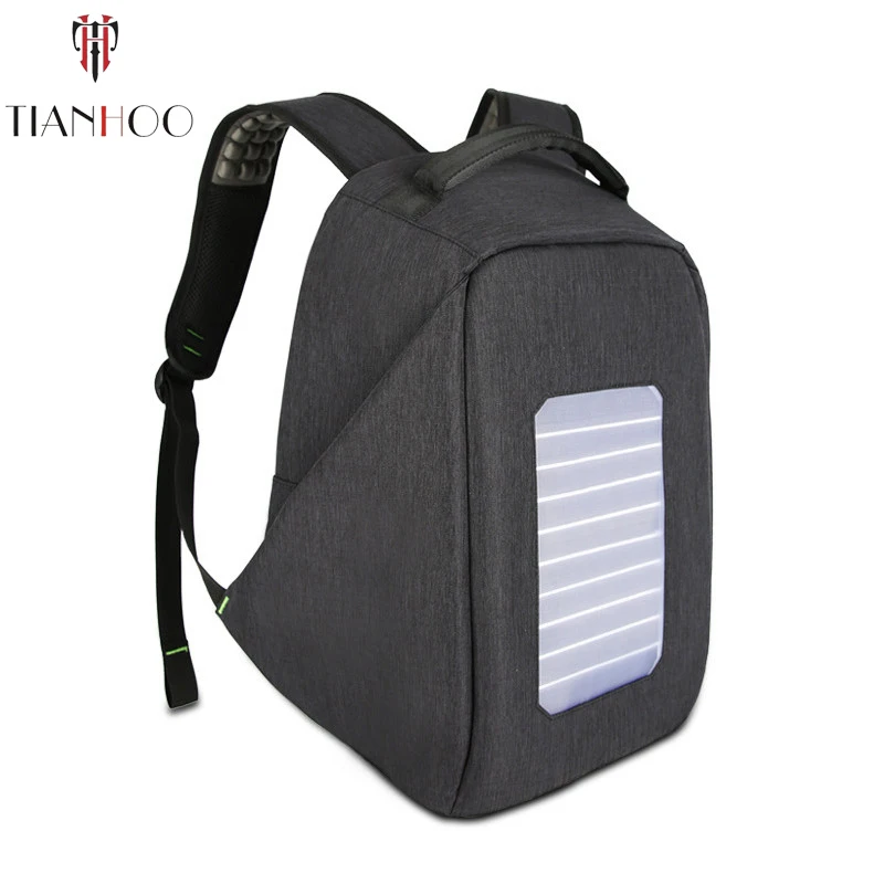 

TIANHOO High quality Solar Backpacks Men's Charge Anti-theft Computer Backpack Waterproof Travel Large Capacity School Bags