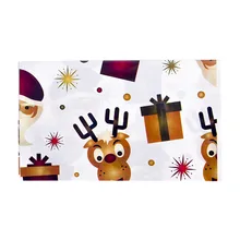 Одноразовая скатерть с рисунком из мультфильма, креативная Рождественская Милая скатерть из ПВХ, домашний Рождественский вечерние декор для банкетного стола 180x110 см