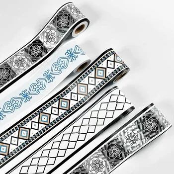 

Self adhesive Wallpaper Waist Line Stickers Skirting Wall Stickers Decorative Corner Line PVC Waterproof Wall paper