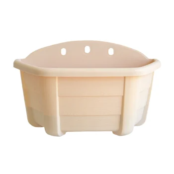 

Wooden Imitation Wood Hanging Flower Pot Balcony Wall Hanging Flower Pot Family Semi-Circular Plastic Water Storage Pot