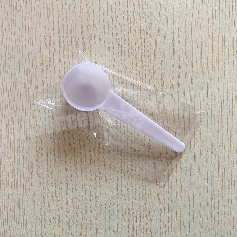 7.5g 15ml Plastic Measuring Scoop Measure Spoon individually packed white 1