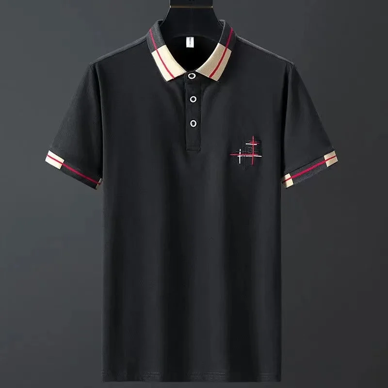 Camiseta de manga corta para hombre, Polo de diseño, camisa de manga corta de algodón 2021, ropa informal de talla grande m-4xl, novedad de 95%