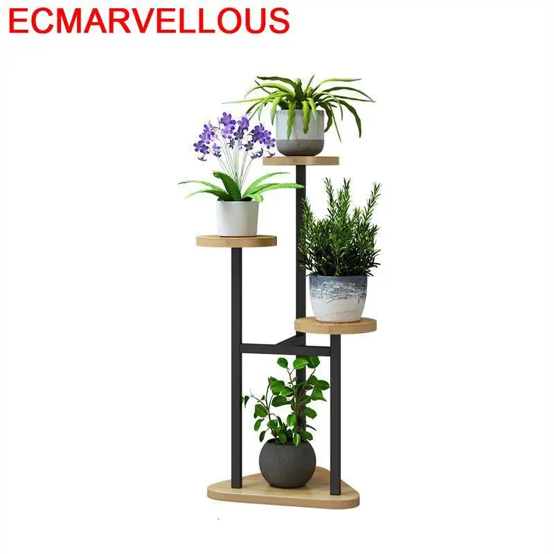 

Plantas Wood Indoor Rak Bunga Plantenrekken Etagere Plante Varanda Dekoration Shelf Stojak Na Kwiaty Outdoor Flower Plant Stand