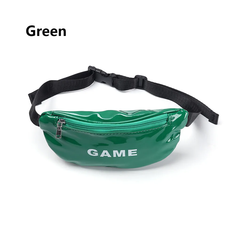green Горячо! Милые красочные детские сумки на пояс, модные детские сумки на пояс для мальчиков и девочек, Сумка с нагрудным ремнем, подарки, Прямая поставка - Цвет: green