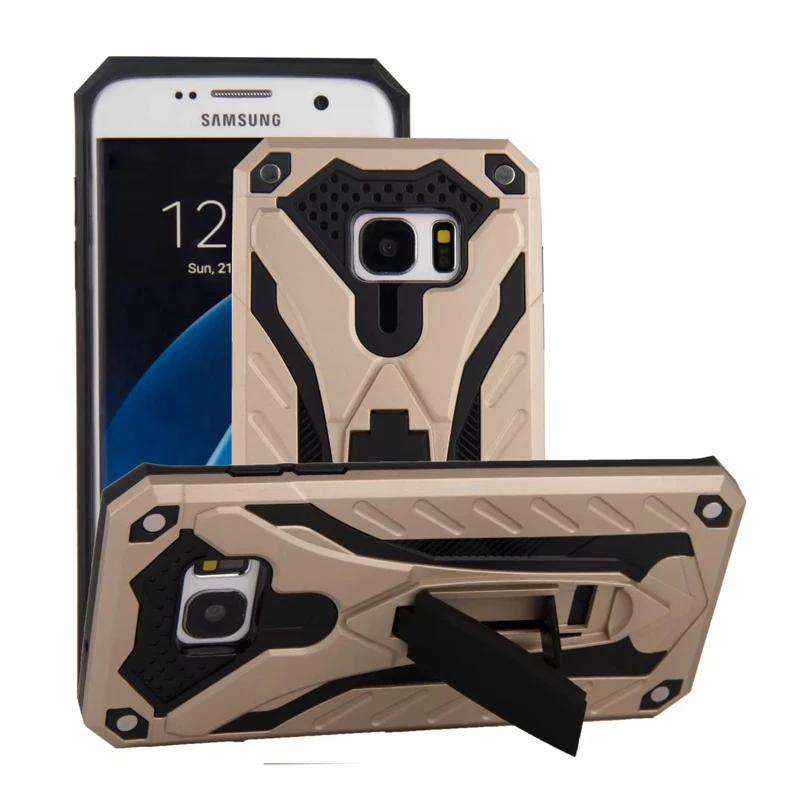 Чехол, чехол, чехол для samsung galaxy Note 5 Note5 edge TPU armor защита от падения Автономный Кронштейн, чехол для телефона - Цвет: gold