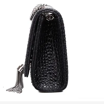

Womens Luxury Fashion Designer Elegant Stone Pattern Tassel Pendant Shoulder Bag Chain Flap Crossbody Bag Handbag Office Daily