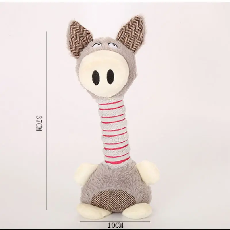 New Pet Toy Pet Dog Interaction Screaming Sound Cute Plush Animal Doll Bite Safe Soft Chewing Molar Indoor Dog Exercise Toy