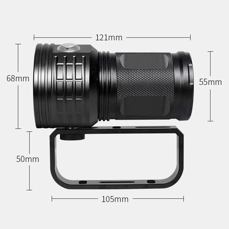Топ!-Qx27 500 Вт Профессиональная фотография заполняющий светильник дайвинг вспышка светильник красный синий светильник блики высокой мощности под водой 80 метров Ipx8