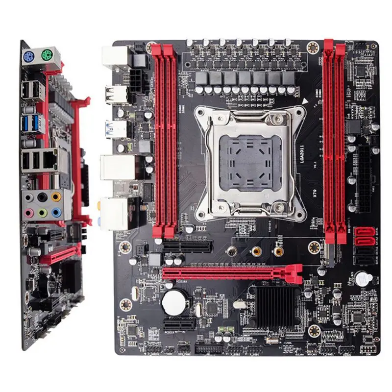 Новая материнская плата компьютера X79 LGA2011 E5 2680 v2 USB3.0 USB2.0 SATA3.0 PCI-E NVME M.2 SSD процессор 64 г материнская плата