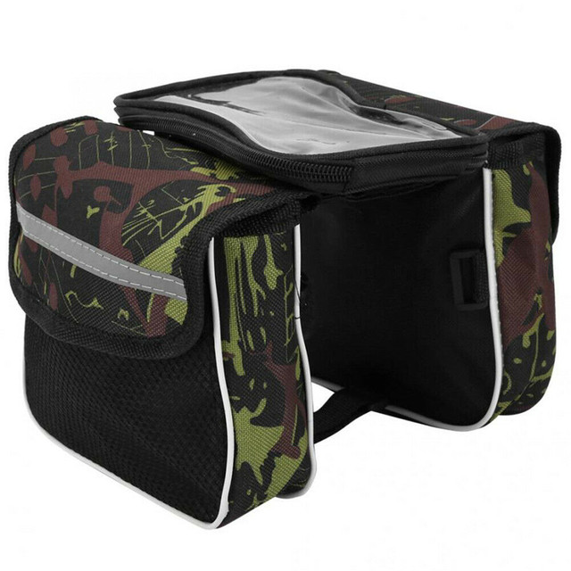 Bag Front Beam Package on The Tube Package Mountain Bike Bag Saddle Bag Riding Equipment Accessories Mobile Phone Bag