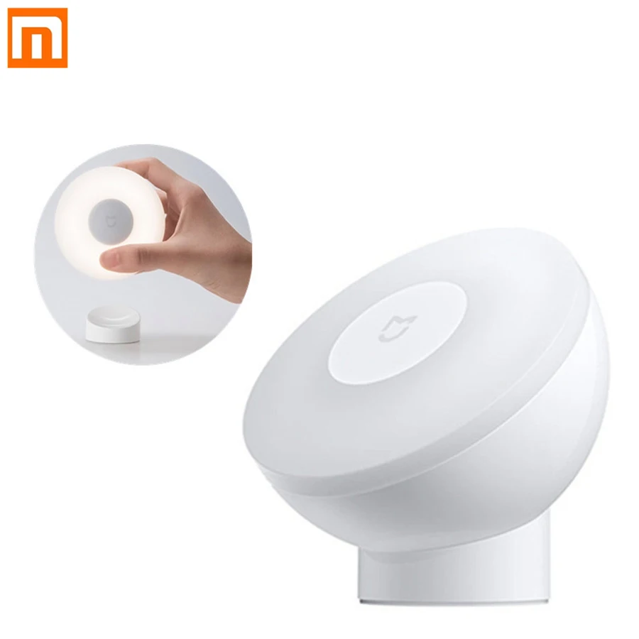 

Original Xiaomi Mijia Night Light 2 Magnetic Attraction Night Lamp 360 Rotating Adjustable Infrared Body Sensor For Smart Home