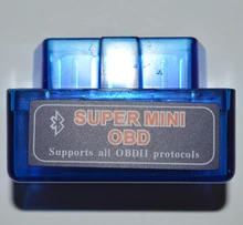 Super mini elm327 bluetooth obd2 carro scanner elm 327 v2.1 apto para android leitor de código torque ferramenta de diagnóstico