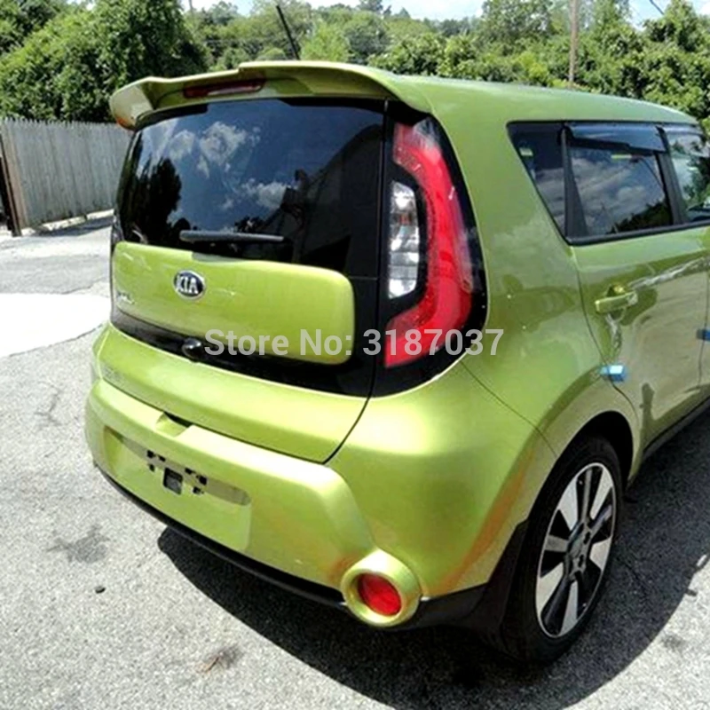 Аксессуары для Kia Soul спойлер 2010 2018 АБС пластик Неокрашенный задний на крыло крышу