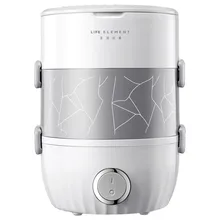 Вакуумный электрическое Отопление Ланч-бокс разъем из нержавеющей стали-в теплоизоляции Пособия по кулинарии пот Отопление 2-х слойный мульти Плита риса Плита