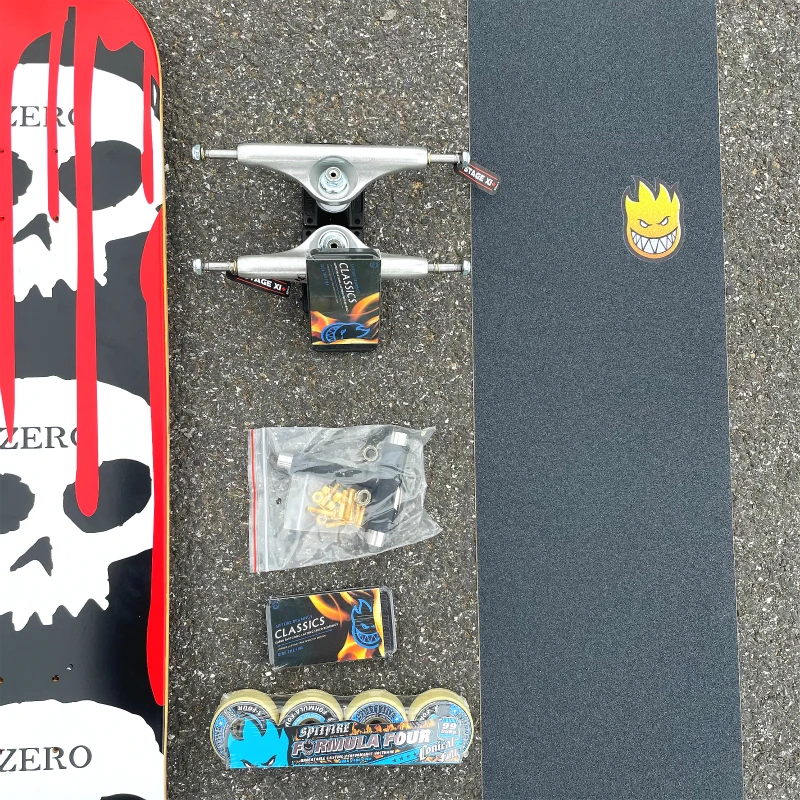 Zero 7-Layer Canadian Maple Color Professional Skateboard Complete Double Rocker 7.75/7.8/8.0/8.125/8.25/8.375/8.5 Inch Size