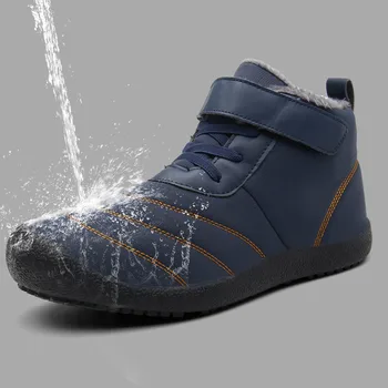 

men shoes fashion boots men zapatos de hombre Couple Casual Plus Velvet Warm Cotton Boots Waterproof Comfortable Snow Boots