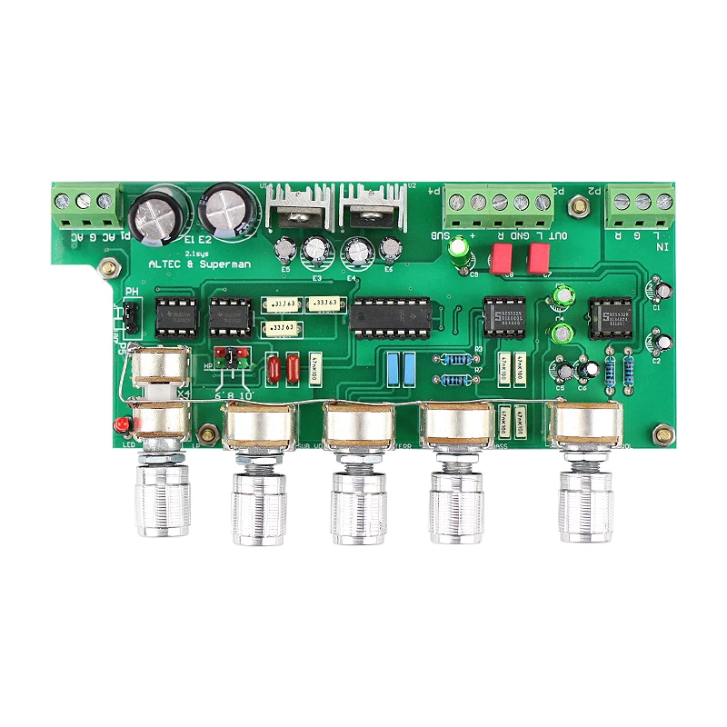 Placa de Controle Ghxamp Subwoofer Preamplificador Preamp Tone 3 Canais Tl072 Agudos Baixo Ajuste 2.1 Ne5532 - Image 4