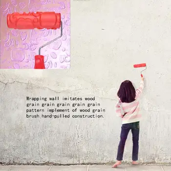 

Painting Wall Embossing Roller Wall Printing Tool for Shop Store Household Office Durable Art Rolls Wall Decortion Tool