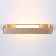 Алюминиевый настенный светильник с аппликацией Murale, светильник Arandela Wandlamp, зеркальный светильник для спальни, ванной комнаты, серый, золотистый, бра, светодиодный настенный светильник