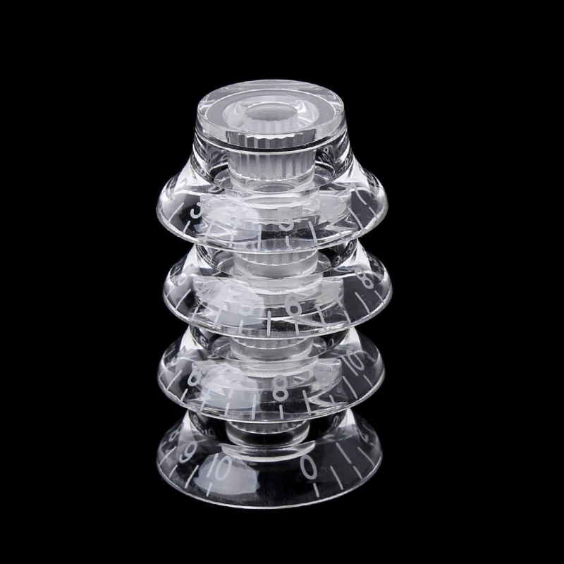 

1pc Knob Button Bell Shape Guitar Tone Volume Control For LP Guitar Parts Transparent White 3XUD