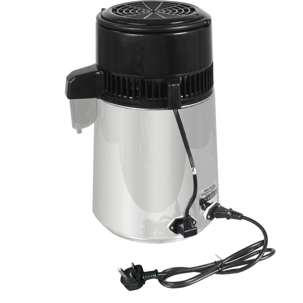 

Life Water Distillery Water Distiller Stainless Steel Base with Glass Bottled Water Distiller