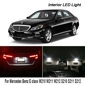 

100% White Error Free LED Bulb Interior Dome Map Light Kit For Mercedes Benz E class W210 W211 W212 S210 S211 S212 (1995-2015)