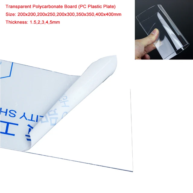 Polycarbonate Clear Plastic Sheet Shatter Resistant Easier to Cut Bend Mold  than Plexiglass For VEX Robots Crafts - AliExpress