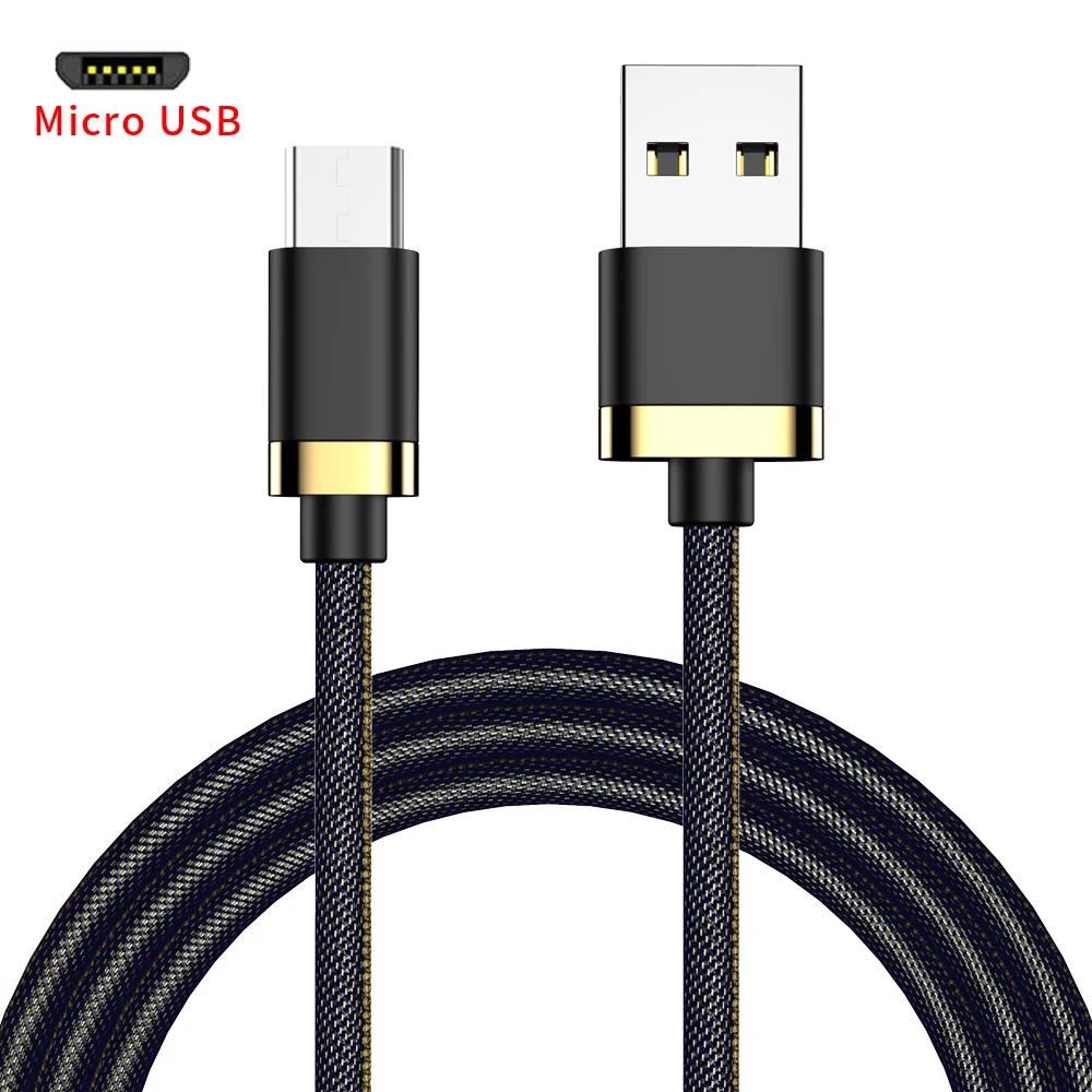 MUSTTRUE micro usb 2.4A быстрое зарядное устройство USB кабель для передачи данных для samsung xiaomi huawei lg Android устройство micro usb зарядка кабелей провод - Цвет: black