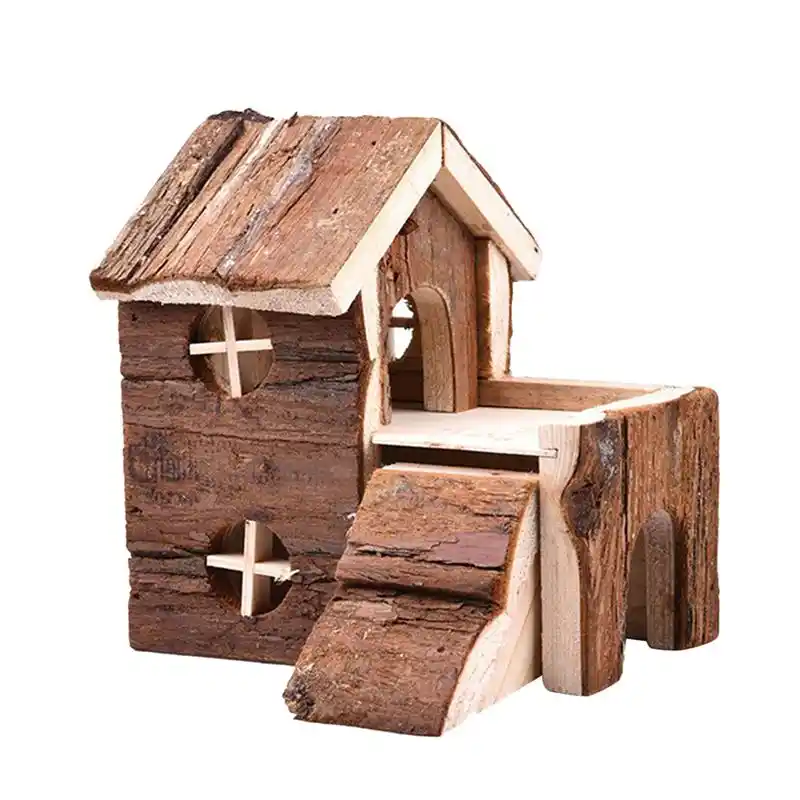 wooden play hut