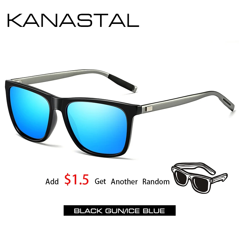 Квадратные поляризованные женские солнцезащитные очки, мужские брендовые дизайнерские Винтажные Солнцезащитные очки, алюминиевые очки для вождения, рыбалки - Цвет линз: blue2