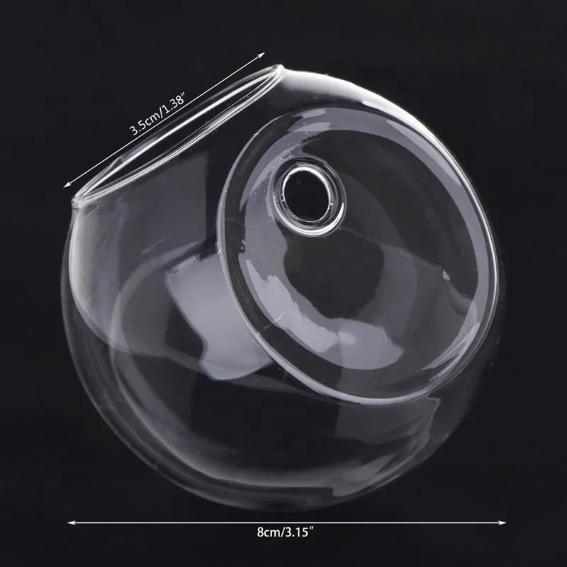 8CM/12CM זכוכית אגרטל קיר תלייה הידרופוני חממה טנקי דגים עציץ עציץ MAY-18A