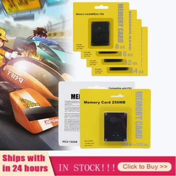 

Memory Cards 8/16/32/64/128/256MB Megabyte Games Card Memory For Sony PS2 PlayStation 2 Slim Game Data Console Memory Cards