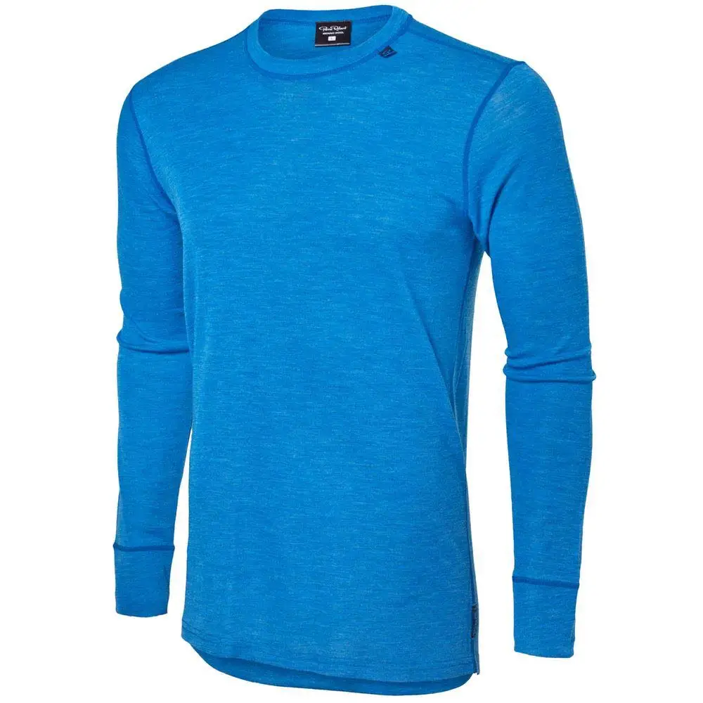 Mens Merino Wool Base Layer Top Lightweight Classic Crew Long Sleeve Thermal Shirt Odor Resistance Breathable Quick Dry |