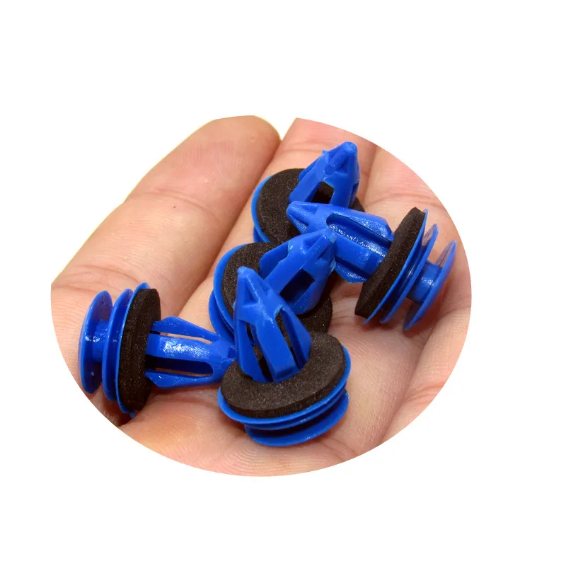 9.5mm Blue Car Door Tailgate Trim Panel Clip for Land Rover Discovery Evoque Jaguar car Accessories. 50pcs auto accessories plastic rivets