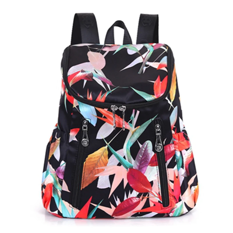 new women backpacks butterfly and flower print middle size girl daily wear fashion nylon backpacks daypacks high quality Stylish Backpacks best of sale  Stylish Backpacks