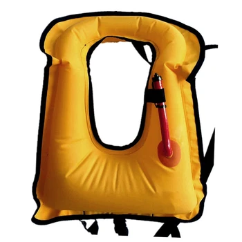 

Adult Diving Snorkeling Inflatable Buoyancy Vest Life Jacket Mouth Blowing Portable Inflatable Life Jacket Can Be Deflated