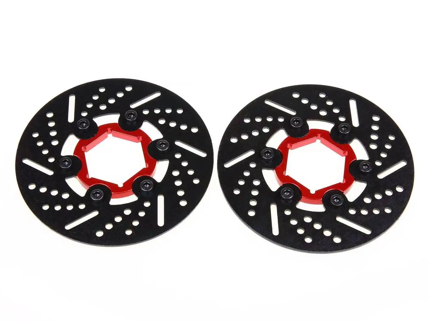 Silver Drfeify 4pcs RC Brake Disc Set,Durable Aluminum Alloy Brake Disc Upgrade Replacement Parts for 1:10 RC Car 