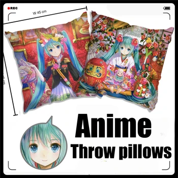 

Anime/Hatsune Miku soft and comfortable Throw pillows/Back Cushion/daily supplies