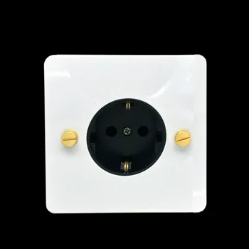 

LIWBET EU Standard Wall Socket And White Color Stainless Steel Panel Socket