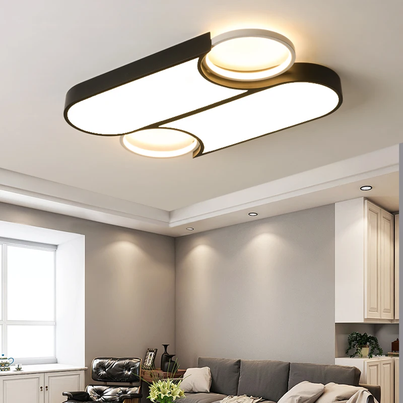 

Verllas Rectangle Ceiling lights for Living room Bedroom Lustre Avize 110v 220v surface mounted LED Ceiling Lamp for home