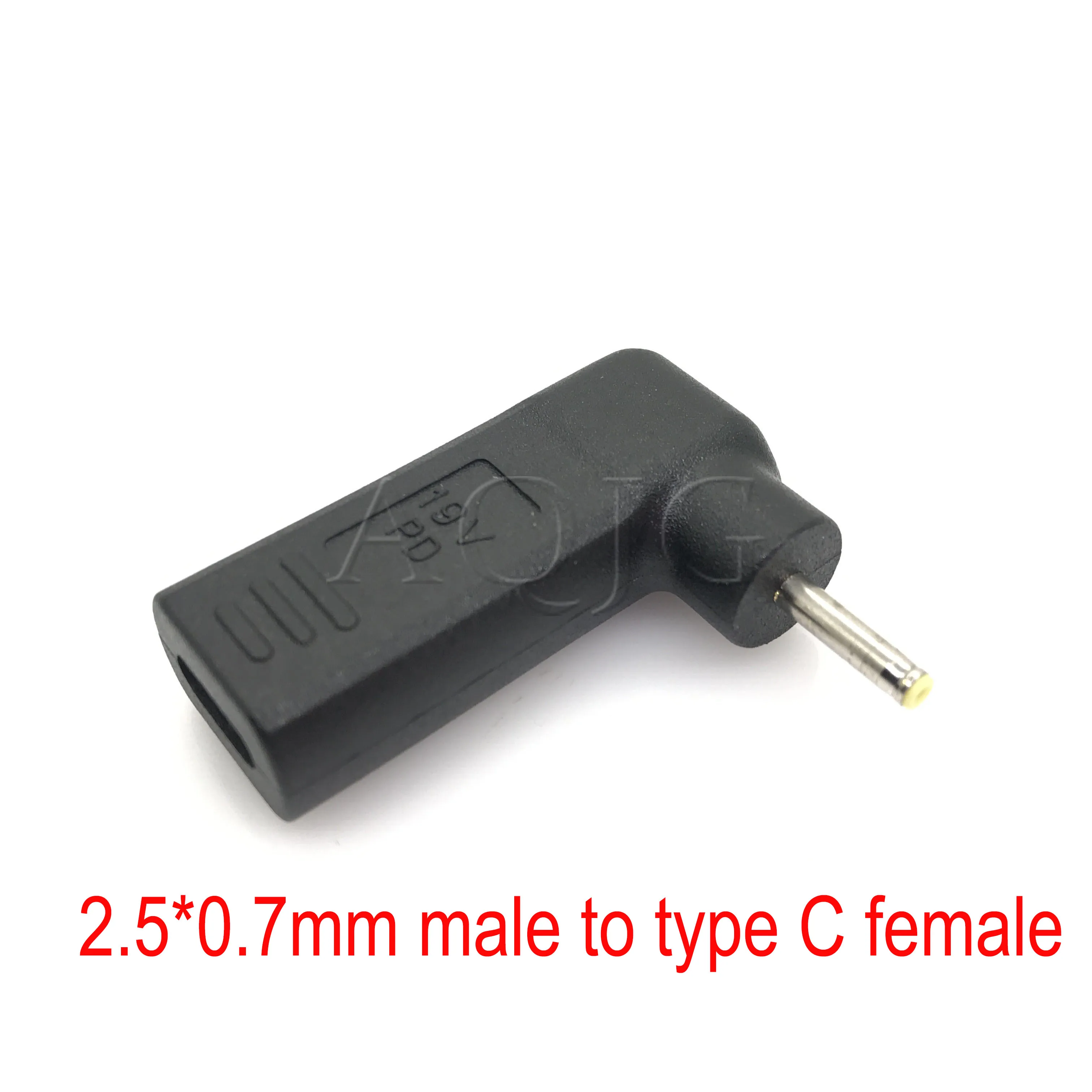 1 шт. type-C female to 2,5*0,7 мм штекер jack зарядка ноутбук телефон адаптер разъем 19 в для Asus samsung