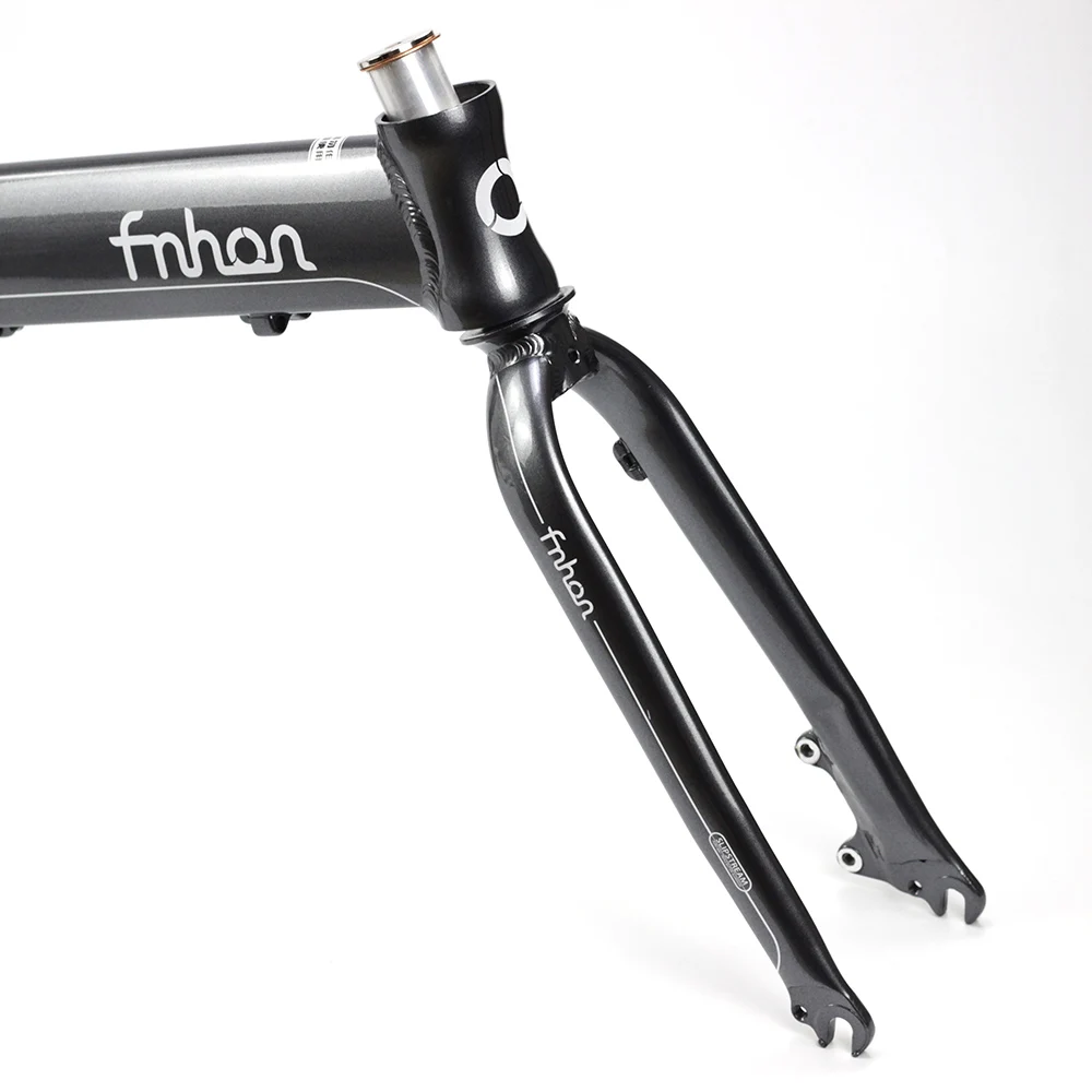 

Fnhon Blast Aluminum Folding Bike Frame Fork 20" 406 451 Disc Brake Frameset 22inch Foldable Frame
