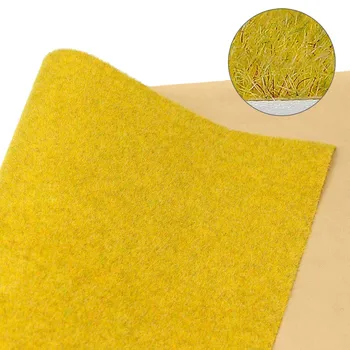 1pc/2pcs 0.4mX1m Grass Mat 2mm Thick Golden Artificial Lawn Carpet Model Architectural Layout CP134