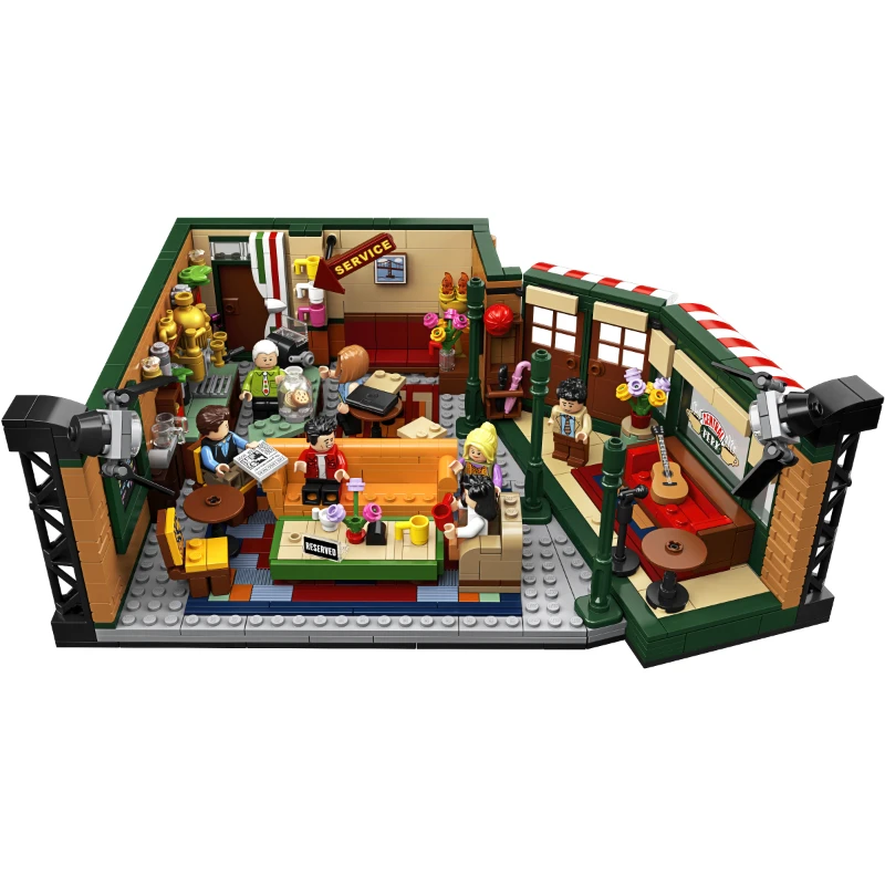 

2020 New Classic 1228pcs TV American Drama Friends Central Perk Cafe Fit lepinings Friends 21319 Model Building Block Bricks