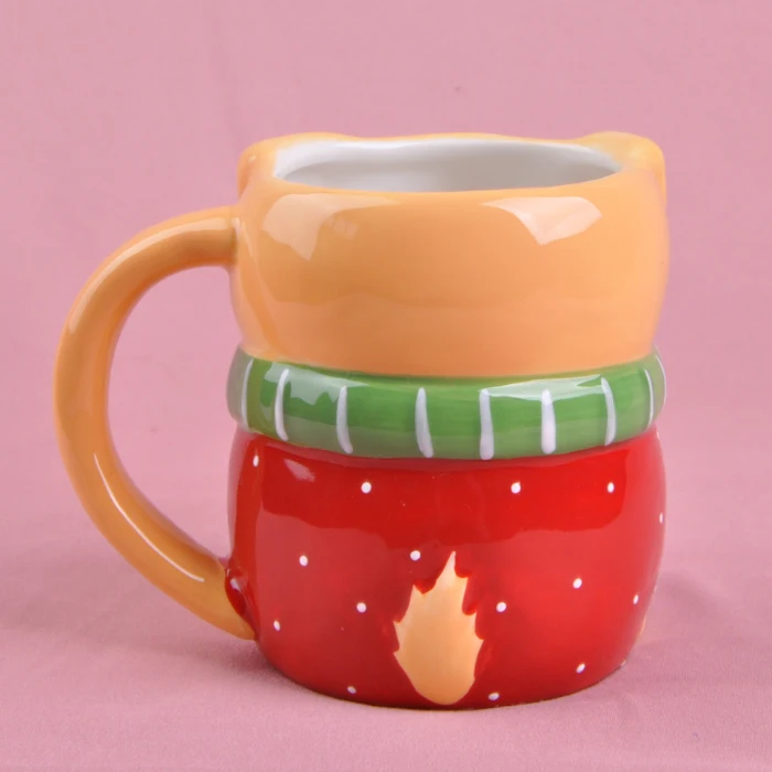 Креативная Рождественская керамическая чашка с рисунком собаки из мультфильма, экспортная керамическая чашка с собакой, кружка для завтрака, кофейные кружки, креативная кружка для путешествий, кофе