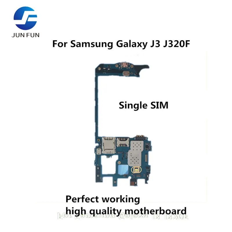 Оригинальная разблокированная материнская плата JUN FUN с одной SIM картой для Samsung