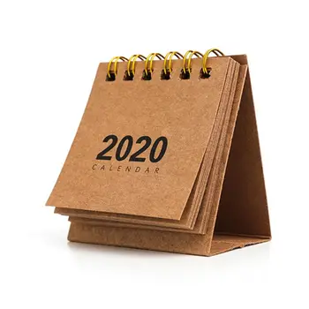 

2020 New Year Mini Table Calendar Creative Simple Desk Coil Notepad Calendar