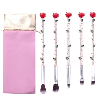 

Rose Makeup Brush Set Beauty Makeup Brush for Eyeshadow Contour