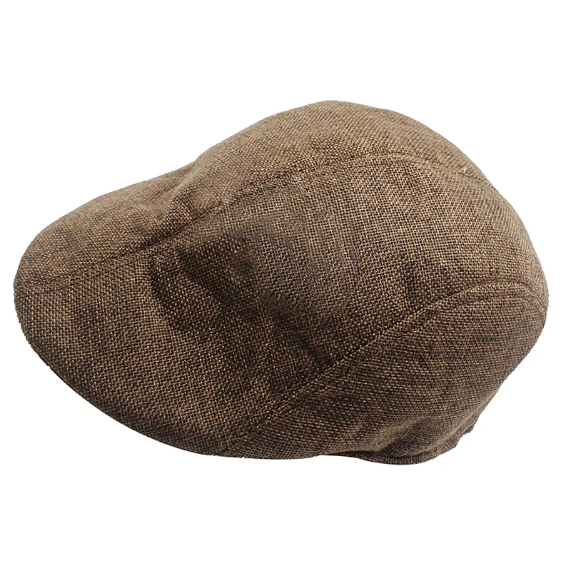 Womens Mens Cap Flat Cabbie Linen Beret Duckbill Golf Driving Travel Caps Hat Boina Fashion Newsboy Beret Hat Autumn And Winter