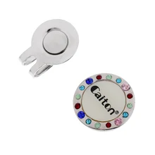 Сплав Гольф шляпа/крышка/козырек клип с магнитным мячом для гольфа маркер с зажимом, оборудованные аксессуары для гольфа